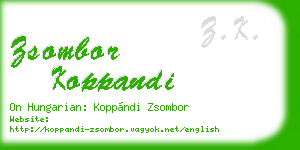 zsombor koppandi business card