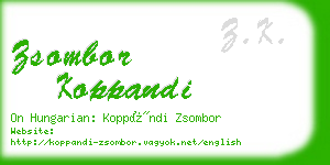 zsombor koppandi business card